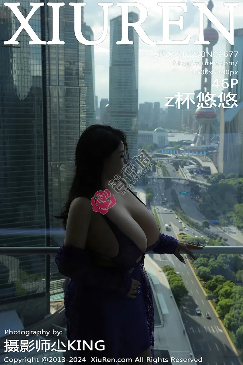 [XiuRen秀人网] NO.9677 模特z杯悠悠性感紫色情趣服饰配蕾丝内衣秀傲人豪乳撩人诱惑写真 - 蔷薇阁-蔷薇阁