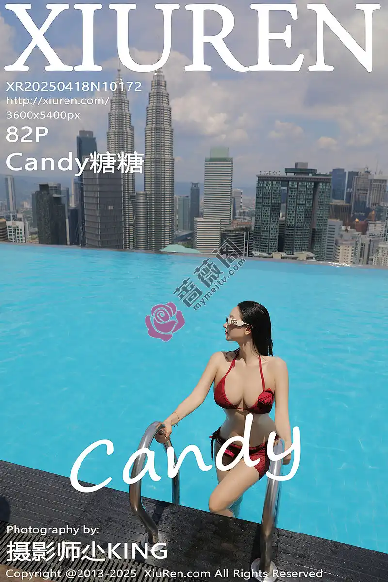 [XiuRen秀人网] NO.10172 模特Candy糖糖泳池场景性感红色比基尼服饰秀丰腴身材诱惑写真-蔷薇阁