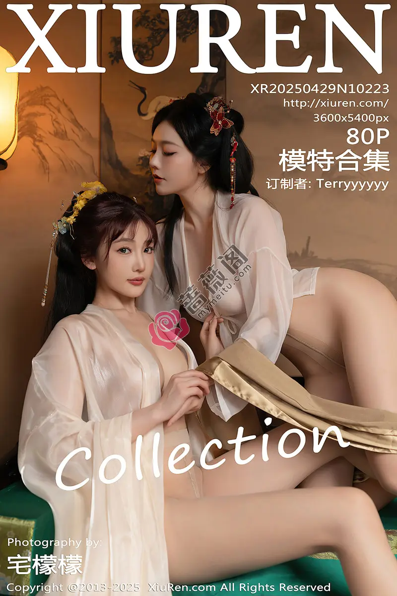 [XiuRen秀人网] NO.10223 模特合集女神陆萱萱＆安然anran激情互动薄纱古装撩人诱惑写真-蔷薇阁