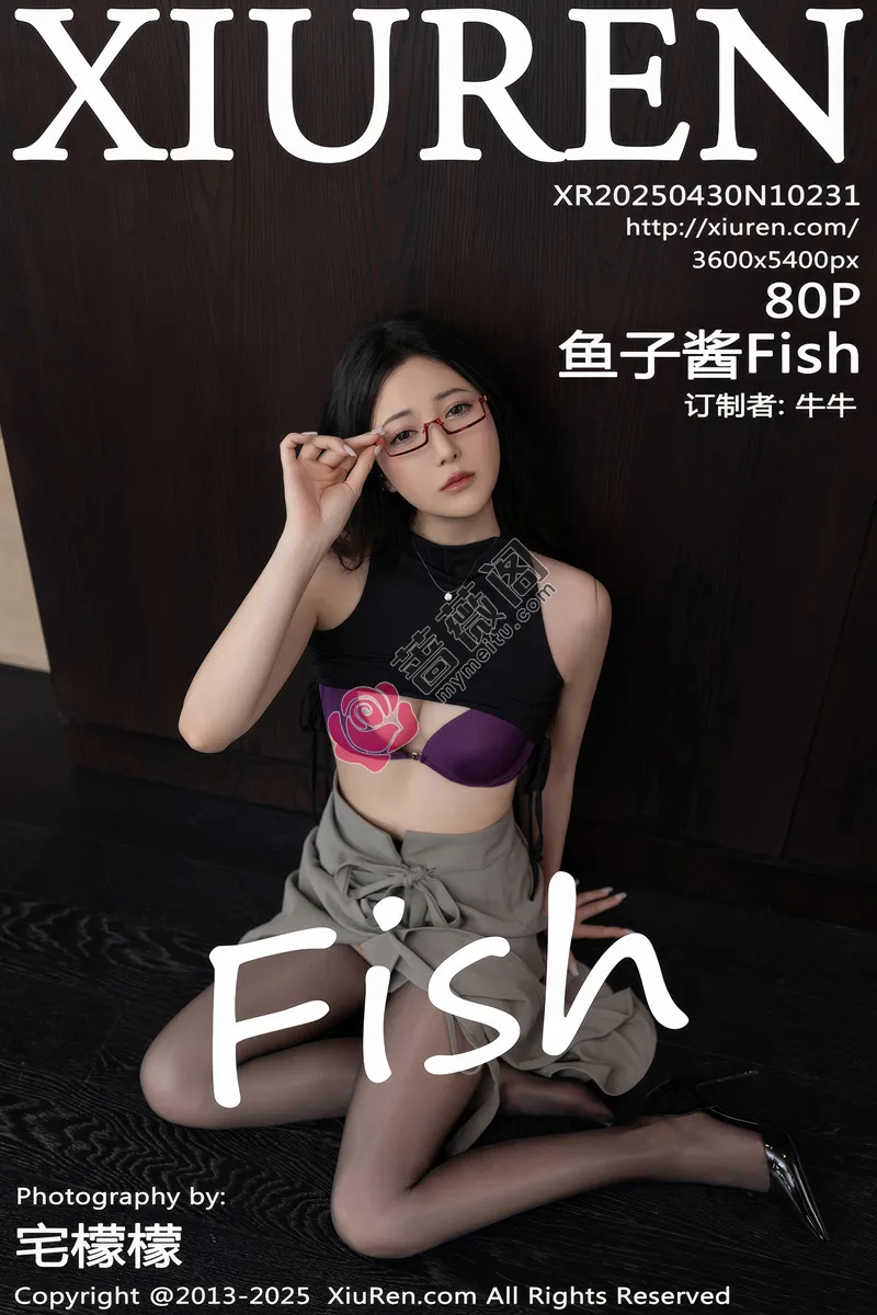 [XiuRen秀人网] NO.10231 模特鱼子酱Fish私房性感紫色内衣配黑丝吊袜秀完美身材诱惑写真-蔷薇阁