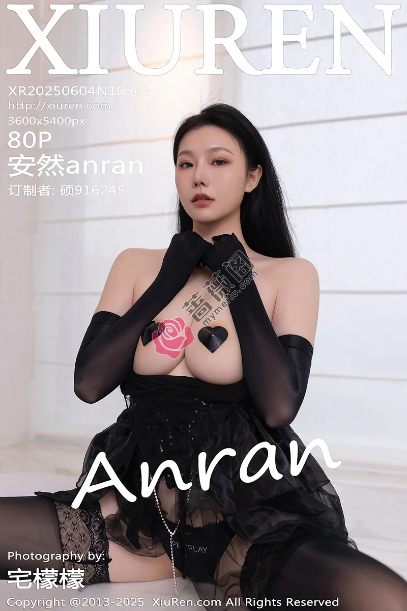 [XiuRen秀人网] NO.10363 模特安然anran性感黑色芭蕾服配黑色丝袜秀曼妙身姿诱惑写真-蔷薇阁