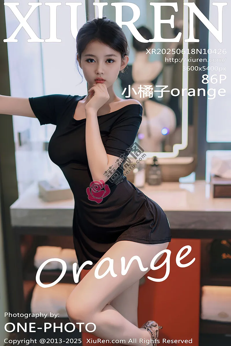 [XiuRen秀人网] NO.10426 模特小橘子orange性感黑色连衣短裙露丁字裤秀曼妙身姿诱惑写真 - 蔷薇阁-蔷薇阁