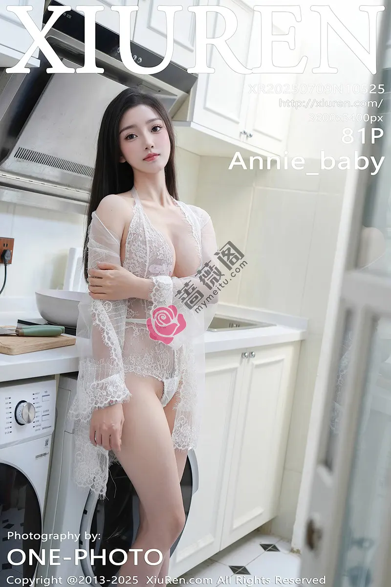 [XiuRen秀人网] NO.10525 模特Annie_baby性感白色蕾丝情趣服饰秀凹凸身材惹火诱惑写真-蔷薇阁
