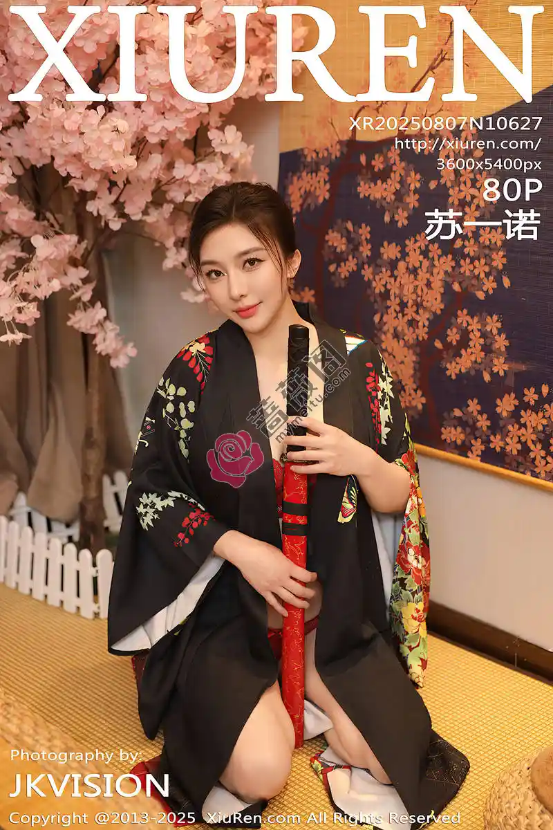 [XiuRen秀人网] NO.10627 模特苏一诺性感日系黑色服饰露红色内衣秀曼妙身材迷人诱惑写真-蔷薇阁