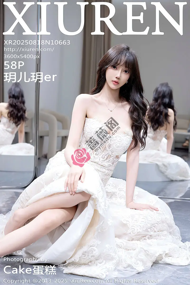 [XiuRen秀人网] NO.10663 模特玥儿玥er私房性感白色婚纱礼裙秀完美身材迷人诱惑写真-蔷薇阁