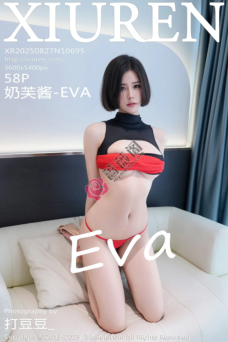 [XiuRen秀人网] NO.10695 模特奶芙酱-EVA性感红黑情趣服饰露红色内裤秀曼妙身材诱惑写真 - 蔷薇阁-蔷薇阁