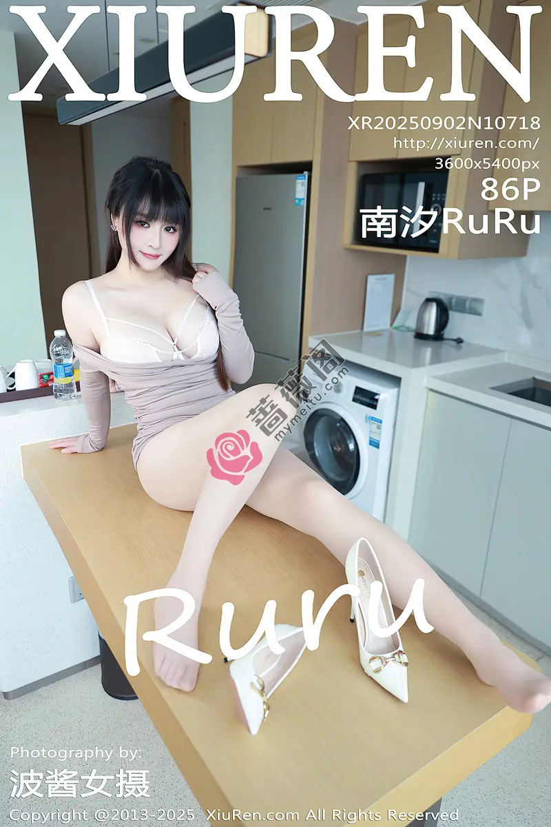 [XiuRen秀人网] NO.10718 模特南汐RuRu性感浅色连衣短裙露白色内衣秀完美身材诱惑写真-蔷薇阁