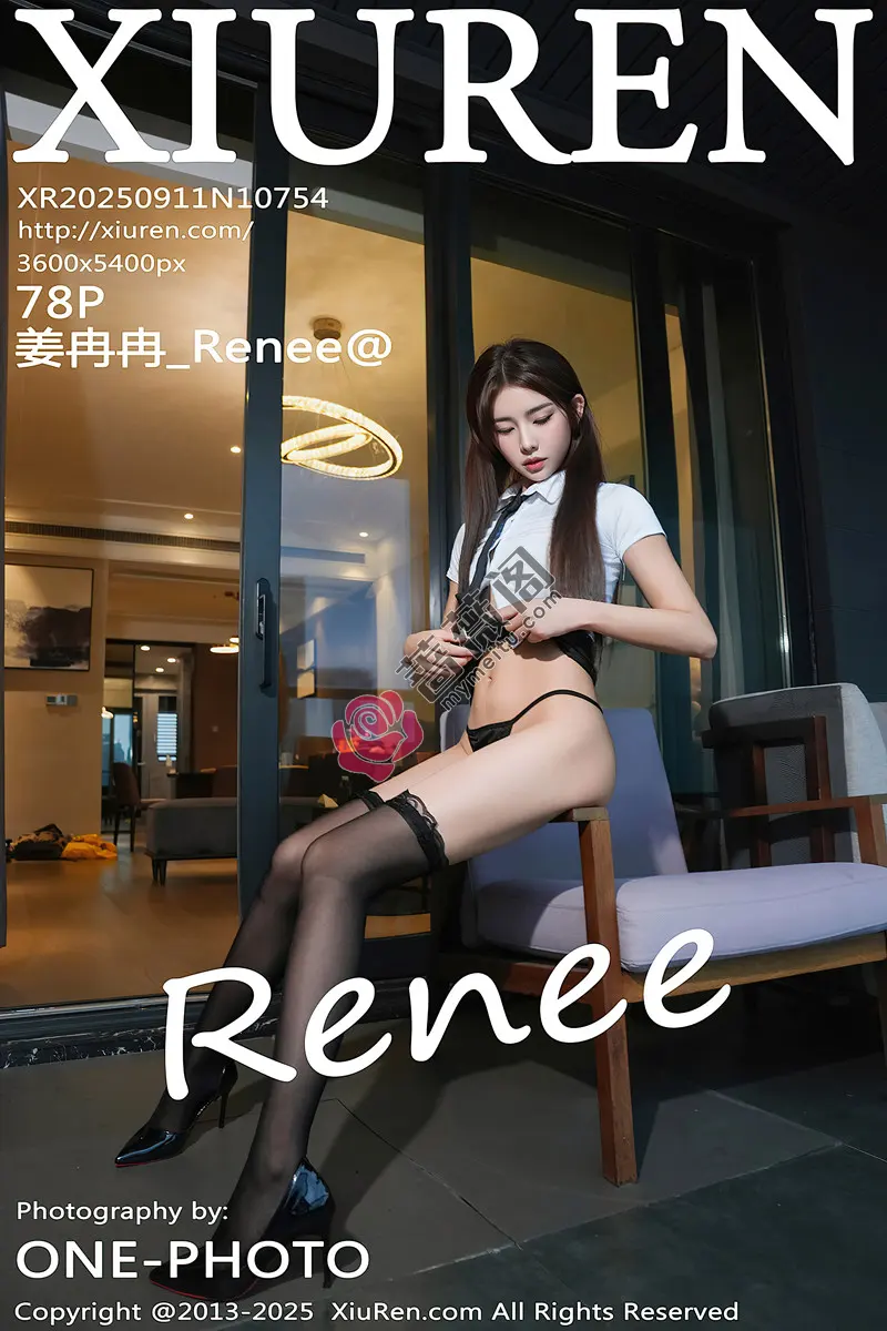 [XiuRen秀人网] NO.10754 新人模特姜冉冉_Renee@性感白T恤配黑丝袜秀曼妙身姿诱惑写真-蔷薇阁