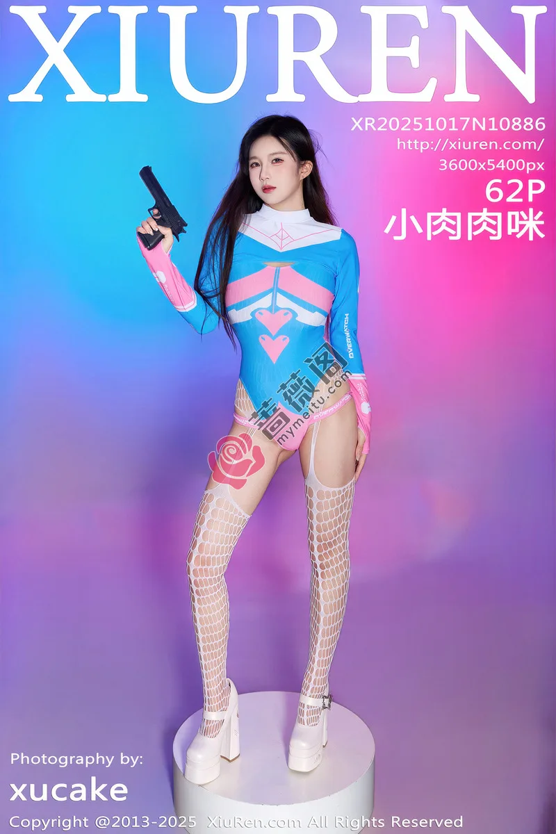 [XiuRen秀人网] NO.10886 模特小肉肉咪性感Cosplay装扮白色连体网袜秀凹凸身材诱惑写真-蔷薇阁