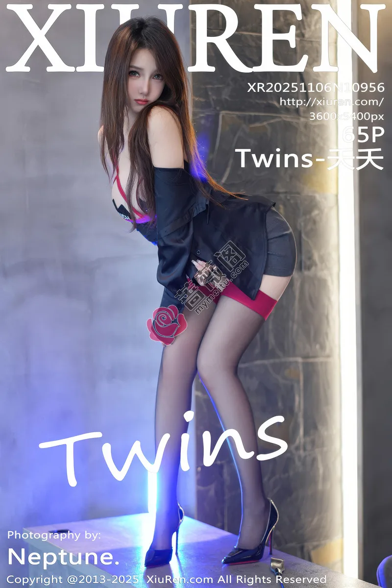 [XiuRen秀人网] NO.10956 模特Twins-夭夭性感红色情趣内衣配黑丝吊袜秀曼妙身姿诱惑写真-蔷薇阁