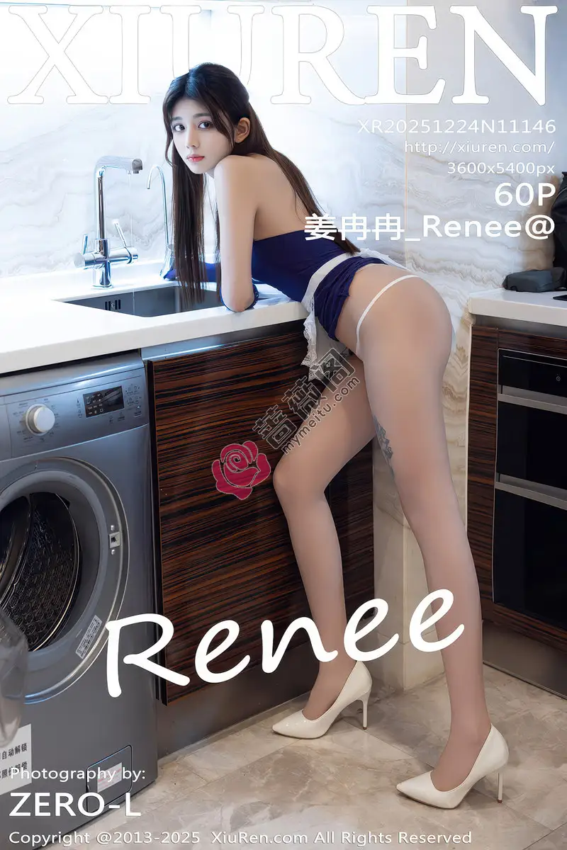 [XiuRen秀人网] NO.11146 模特姜冉冉_Renee@性感蓝色情趣服饰配丁字裤秀翘臀诱惑写真-蔷薇阁