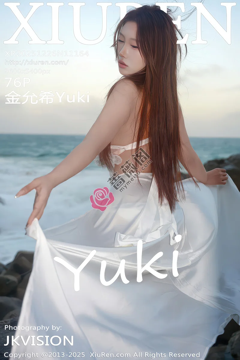 [XiuRen秀人网] NO.11164 模特金允希Yuki户外沙滩性感白色情趣泳衣秀丰腴身材诱惑写真-蔷薇阁