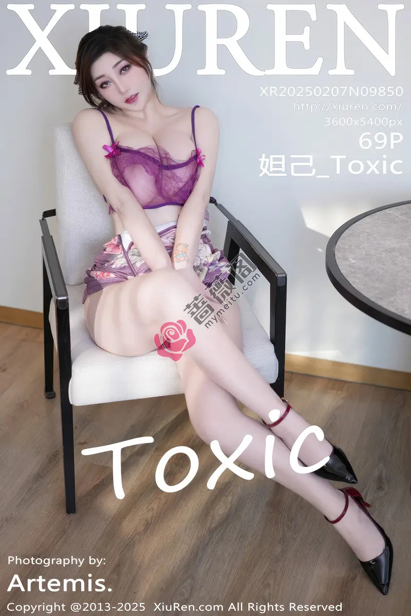 [XiuRen秀人网] NO.9850 女神妲己_Toxic性感紫色连衣裙露紫色情趣内衣秀丰腴身姿诱惑写真 - 蔷薇阁-蔷薇阁