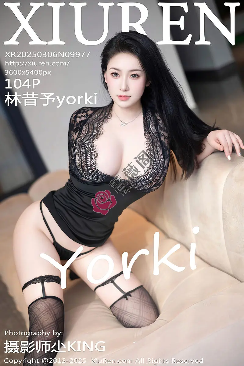 [XiuRen秀人网] NO.9977 模特林昔予yorki黑色蕾丝情趣服饰配黑丝袜秀凹凸身材诱惑写真 - 蔷薇阁-蔷薇阁