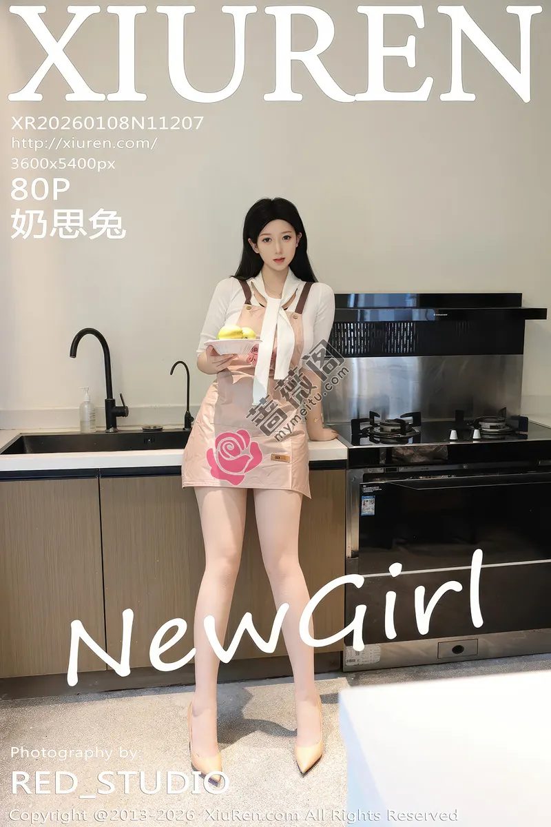 [XiuRen秀人网] NO.11207 新人模特奶思兔性感黑色情趣内衣配超薄肉丝秀丰满身材诱惑写真-蔷薇阁