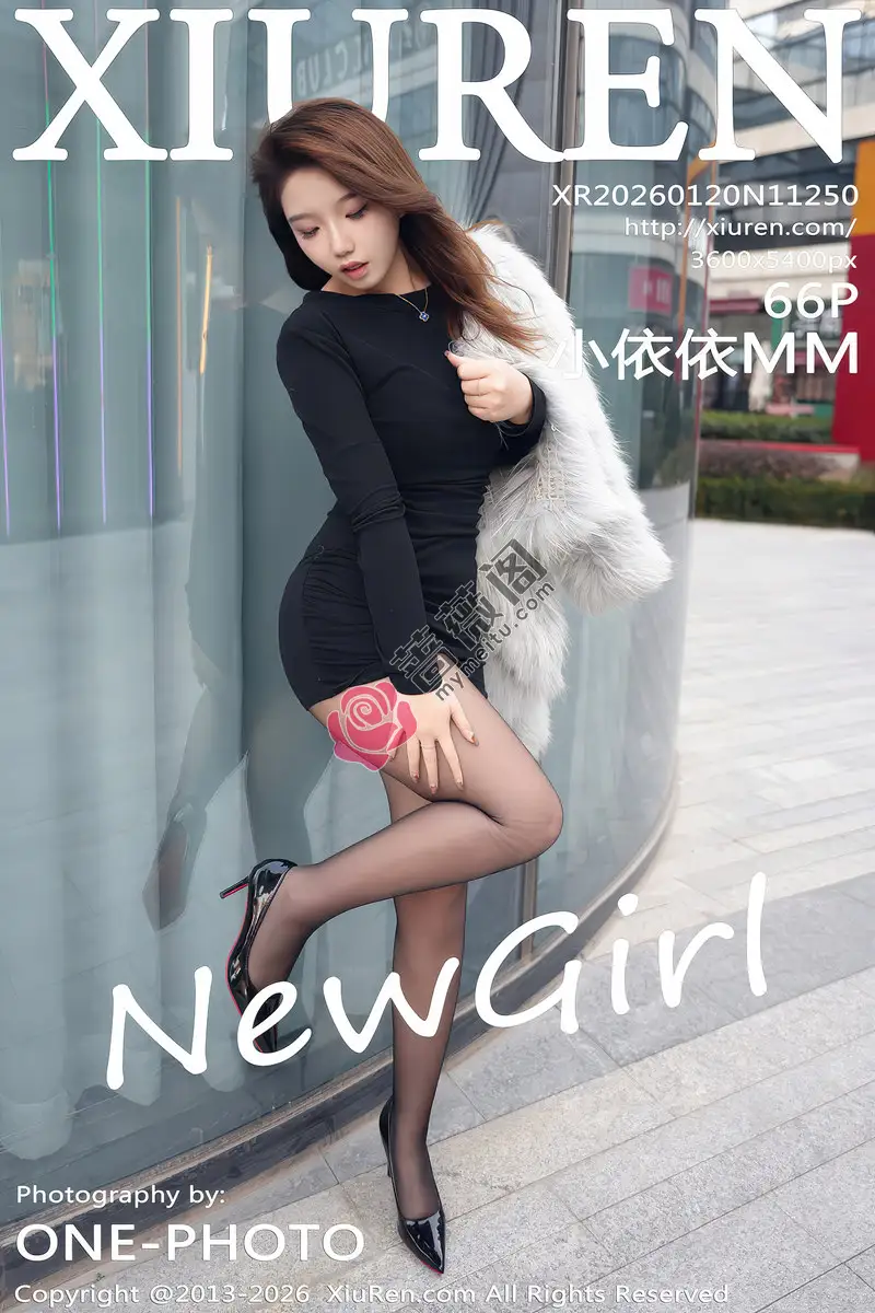 [XiuRen秀人网] NO.11250 新人模特小依依MM黑色连衣短裙配超薄黑丝秀凹凸身材诱惑写真-蔷薇阁