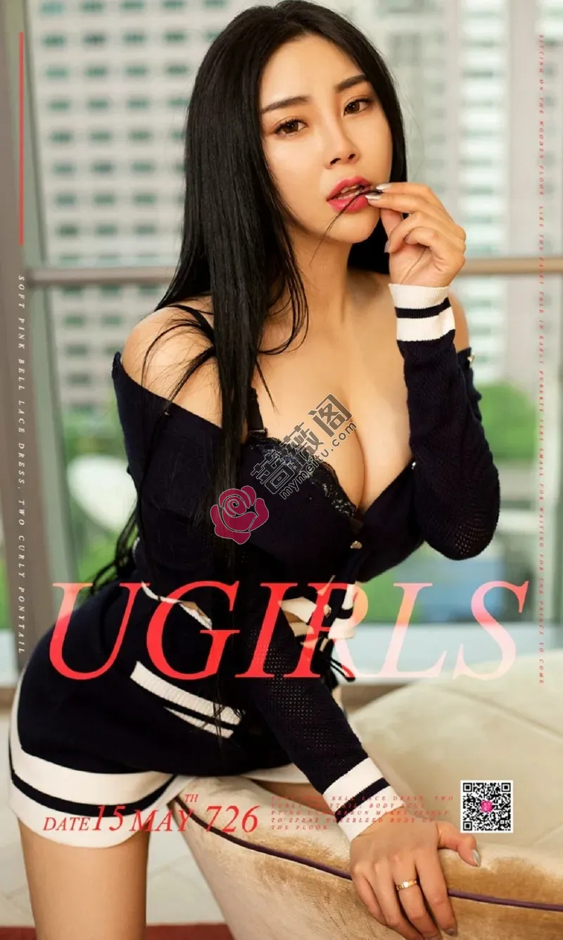 [Ugirls爱尤物] NO.726 嫩模杨只只居家黑色蕾丝情趣内衣黑丝美腿完美诱惑写真 - 蔷薇阁-蔷薇阁