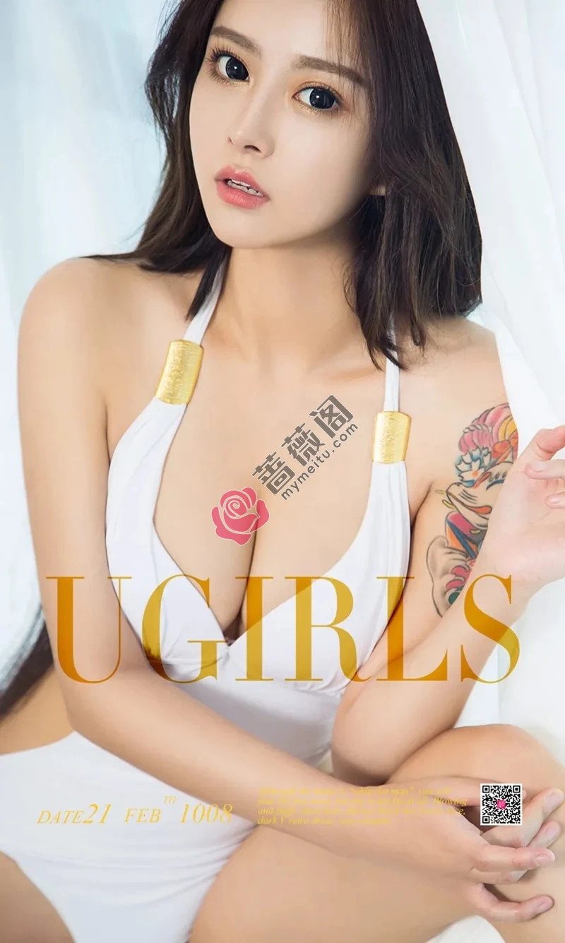 [Ugirls爱尤物] NO.1008 嫩模李焮苒白色连体泳装+黑色缕空女警制服完美诱惑写真 - 蔷薇阁-蔷薇阁