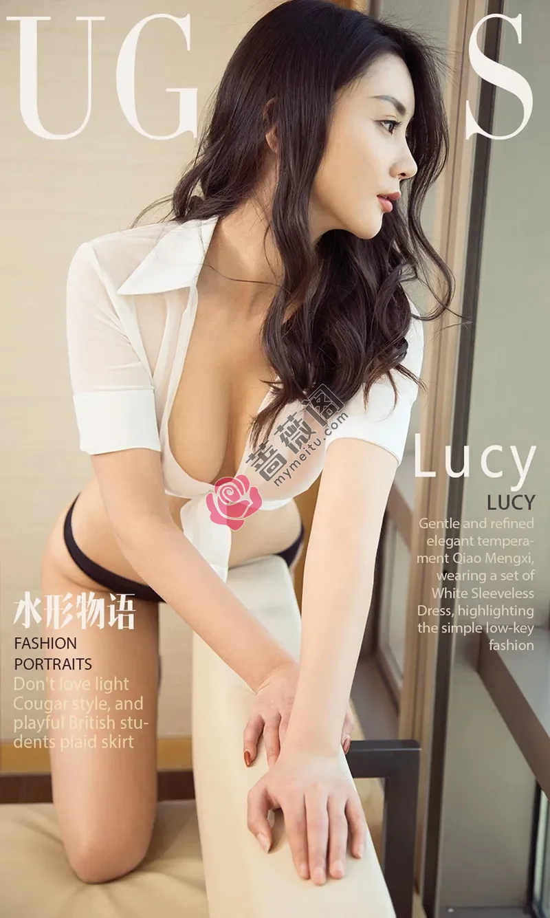 [Ugirls爱尤物] NO.1066 嫩模Lucy居家私房性感白色比基尼浴室里湿身诱惑写真-蔷薇阁