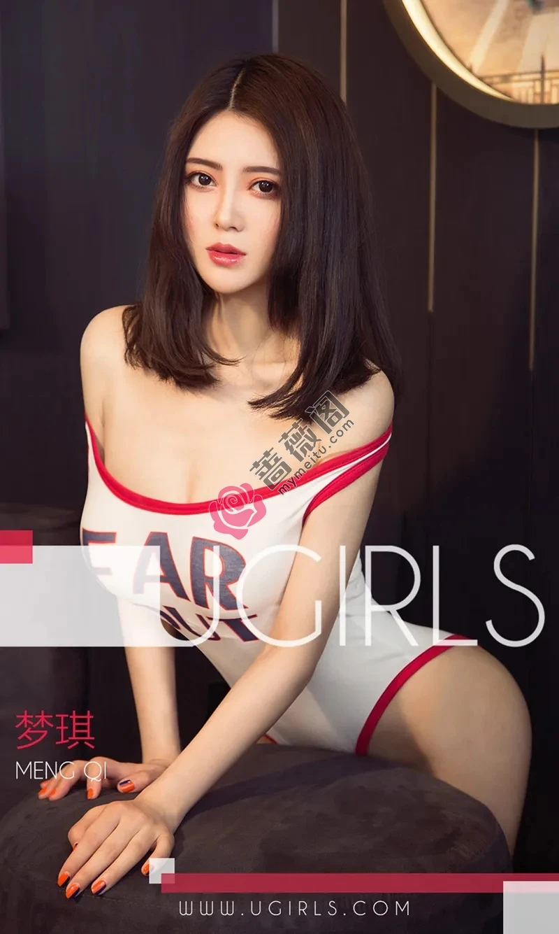 [Ugirls爱尤物] NO.1306 嫩模梦琪私房粉色高叉连体衣+白色短袖衫露豪乳诱惑写真 - 蔷薇阁-蔷薇阁