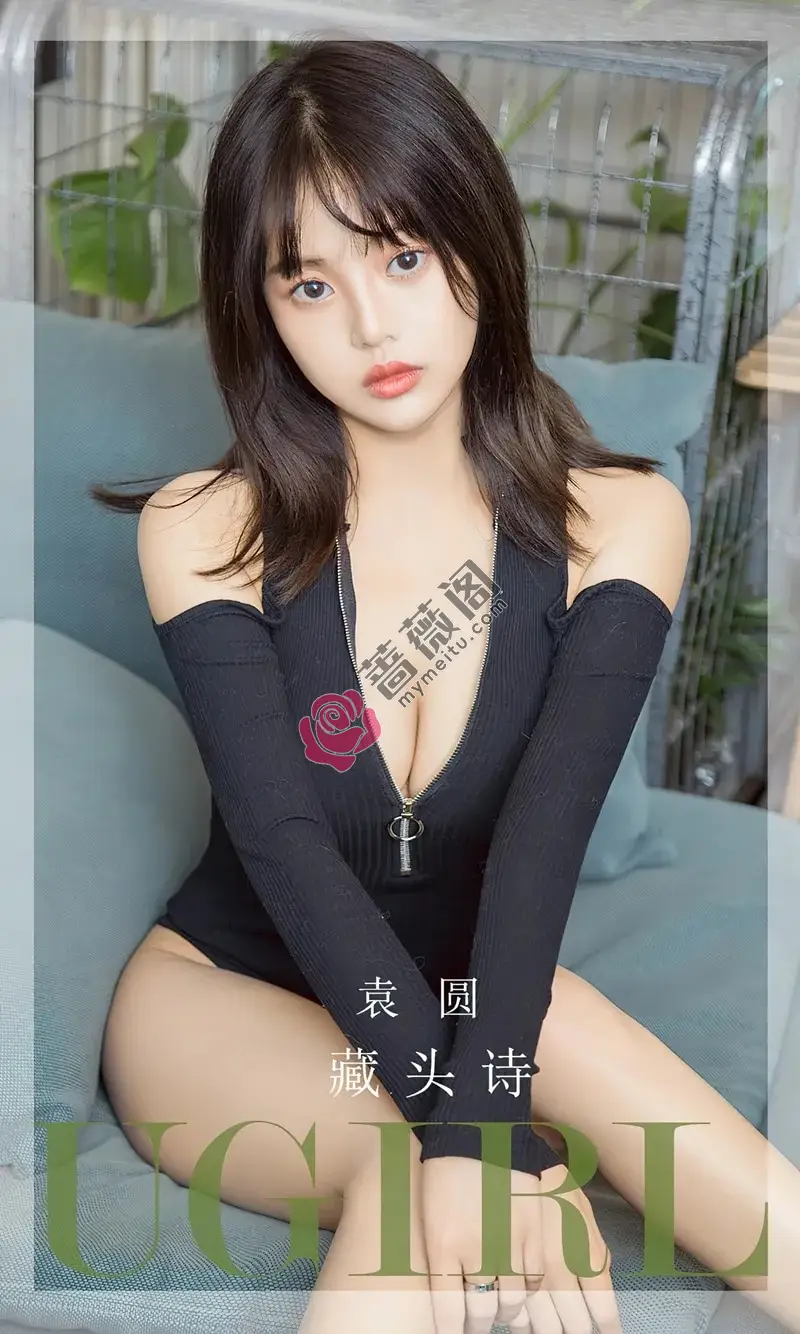 [Ugirls爱尤物] NO.2657 模特钟晴机车女郎主题性感白色抹胸连衣短裙秀美腿诱惑写真-蔷薇阁