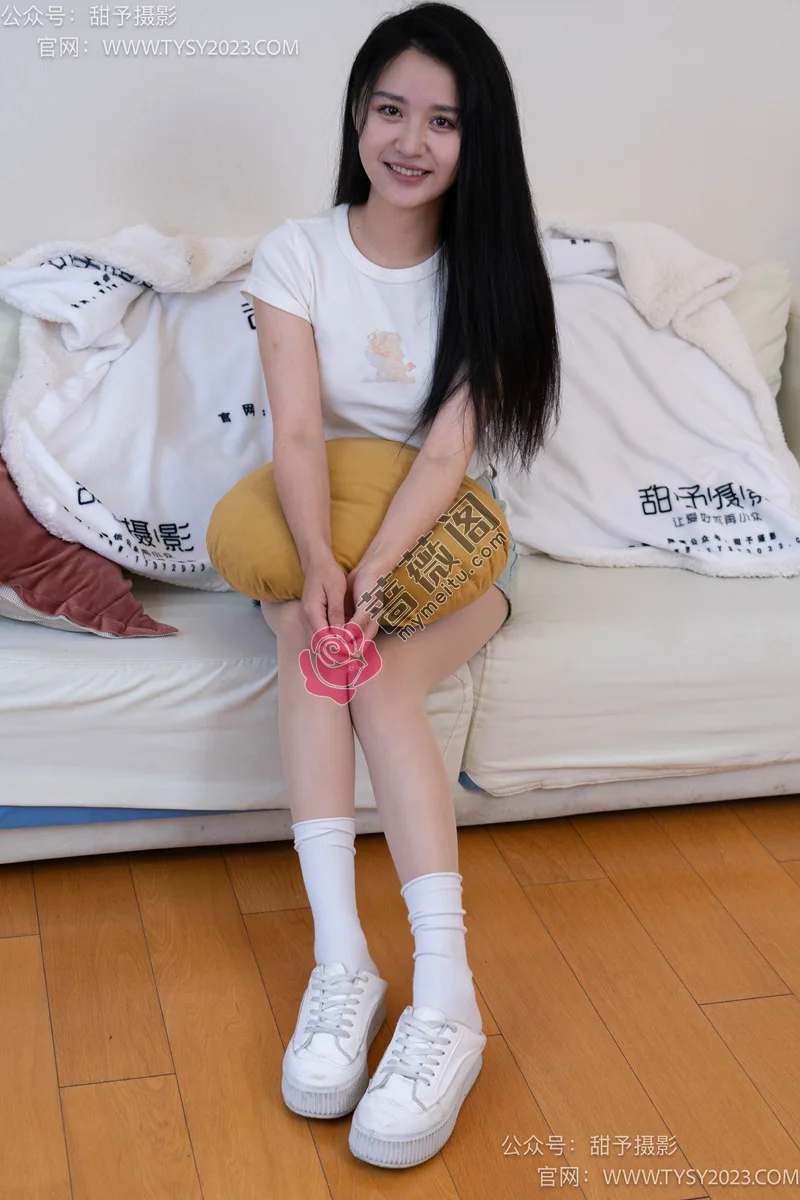 甜予摄影 2024.09.09 NO.096 澜澜-板鞋、白棉袜、肉丝（脚尖加固款） [130P+2V-4.18GB] - 蔷薇阁-蔷薇阁