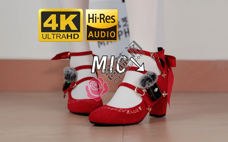 芝士好椰 NO.015 - 把麦克风夹在鞋上！听听lo鞋的声音！丘比特之心红绒！ [1V-74MB] - 蔷薇阁-蔷薇阁